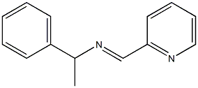 (R)-N-(2-ピリジルメチレン)-α-メチルベンジルアミン 化学構造式