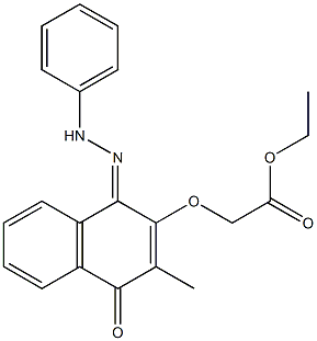 [[[1,4-Dihydro-1-[[[phenyl]amino]imino]-3-methyl-4-oxonaphthalen]-2-yl]oxy]acetic acid ethyl ester|