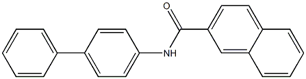 N-(4-Biphenylyl)-2-naphthalenecarboxamide 结构式