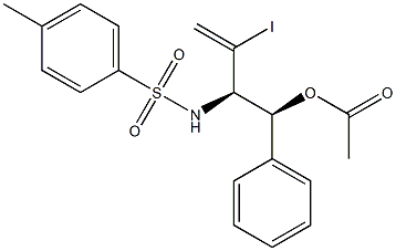 Acetic acid (1S,2R)-1-phenyl-2-(tosylamino)-3-iodo-3-butenyl ester|