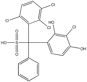  (3-Chloro-2,4-dihydroxyphenyl)(2,3,6-trichlorophenyl)phenylmethanesulfonic acid