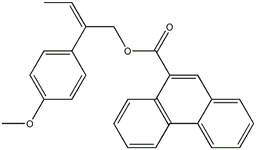 Phenanthrene-9-carboxylic acid (E)-2-(4-methoxyphenyl)2-butenyl ester