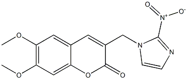 6,7-Dimethoxy-3-[(2-nitro-1H-imidazol-1-yl)methyl]-2H-1-benzopyran-2-one|