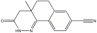 4,4a,5,6-Tetrahydro-4a-methyl-8-cyano-benzo[h]cinnolin-3(2H)-one 结构式