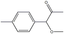 1-Methoxy-1-(4-methylphenyl)acetone,,结构式