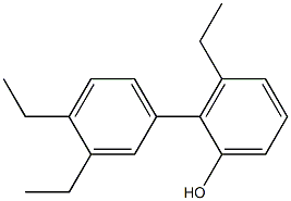 3-Ethyl-2-(3,4-diethylphenyl)phenol Structure