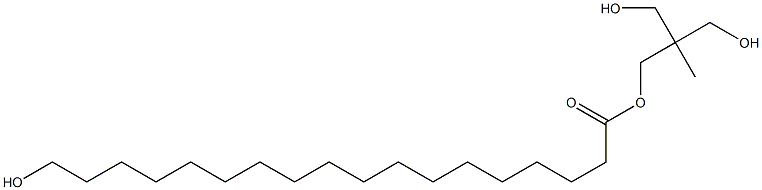 18-Hydroxyoctadecanoic acid 2,2-bis(hydroxymethyl)propyl ester 结构式