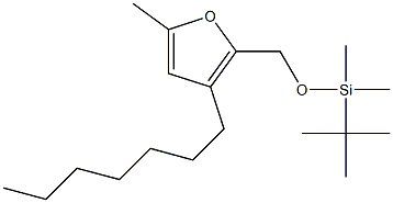 2-[(tert-Butyldimethylsiloxy)methyl]-3-heptyl-5-methylfuran