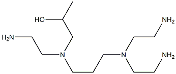 1-[N-(2-アミノエチル)-N-[3-[ビス(2-アミノエチル)アミノ]プロピル]アミノ]-2-プロパノール 化学構造式