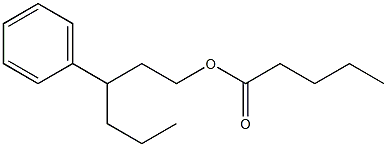 Pentanoic acid 3-phenylhexyl ester 结构式