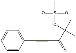 4-Methyl-4-mesyloxy-1-phenyl-1-pentyn-3-one Struktur