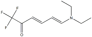(3E,5E)-6-(ジエチルアミノ)-1,1,1-トリフルオロ-3,5-ヘキサジエン-2-オン 化学構造式