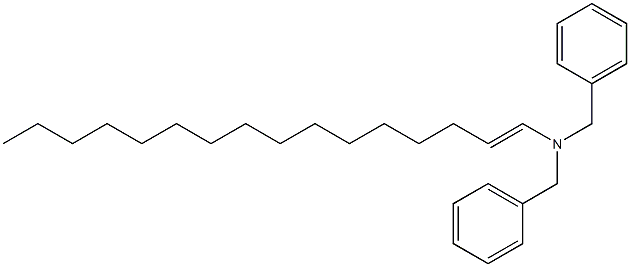 (1-Hexadecenyl)dibenzylamine,,结构式