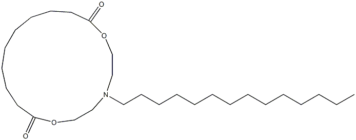 5-Tetradecyl-5-aza-2,8-dioxacyploheptadecane-1,9-dione Structure