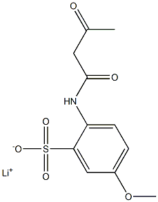 2-(Acetoacetylamino)-5-methoxybenzenesulfonic acid lithium salt