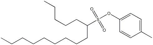 6-Pentadecanesulfonic acid 4-methylphenyl ester 结构式