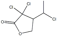 3,3-Dichloro-4-(1-chloroethyl)dihydrofuran-2(3H)-one Structure