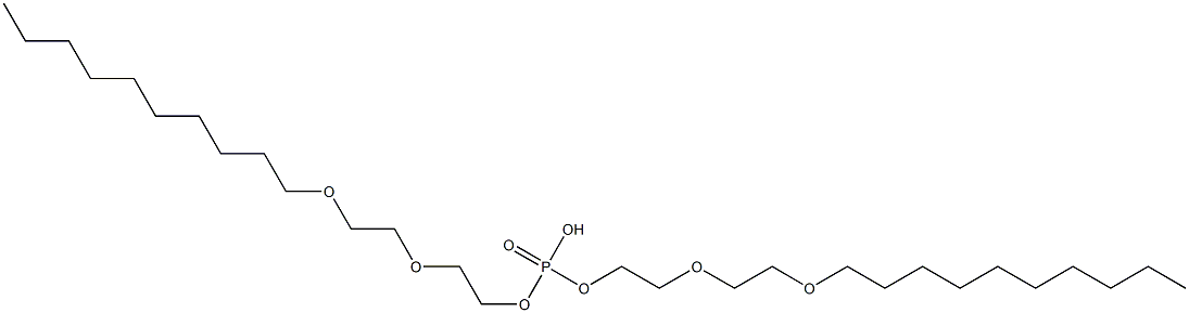Phosphoric acid hydrogen bis[2-[2-(decyloxy)ethoxy]ethyl] ester Structure