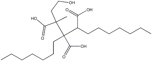 ブタン-1,2,3-トリカルボン酸3-(2-ヒドロキシエチル)1,2-ジヘプチル 化学構造式