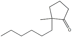 2-Hexyl-2-methylcyclopentan-1-one 结构式