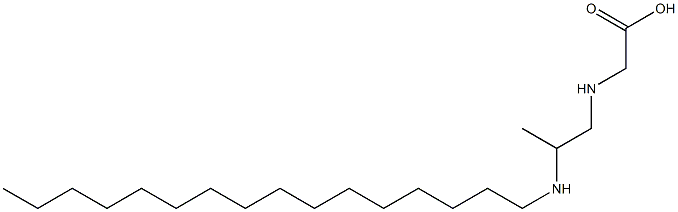 N-[2-(Hexadecylamino)propyl]aminoacetic acid Struktur