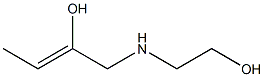 1-[(2-ヒドロキシエチル)アミノ]-2-ブテン-2-オール 化学構造式