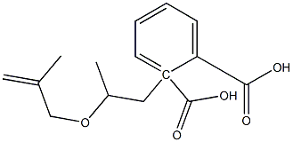 Phthalic acid hydrogen 2-[2-(2-methyl-2-propenyloxy)propyl] ester 结构式