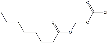 クロロ炭酸オクタノイルオキシメチル 化学構造式