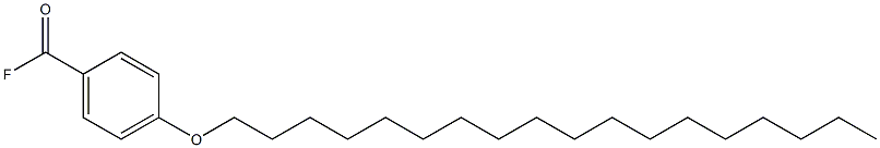 4-(オクタデシルオキシ)ベンゾイルフルオリド 化学構造式