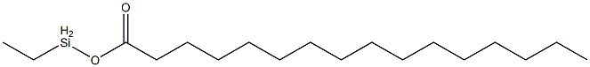 Palmitic acid ethylsilyl ester Structure