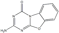 2-Amino-4H-s-triazino[2,1-b]benzoxazole-4-one 结构式