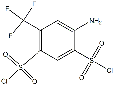 4-Amino-6-(trifluoromethyl)benzene-1,3-disulfonic acid dichloride,,结构式