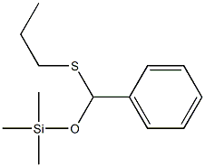 ベンズアルデヒドO-トリメチルシリル-S-プロピルチオアセタール 化学構造式