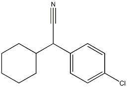 Cyclohexyl(4-chlorophenyl)acetonitrile,,结构式
