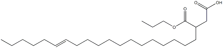 3-(13-Nonadecenyl)succinic acid 1-hydrogen 4-propyl ester Structure