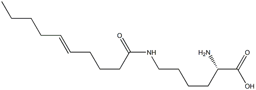 N6-(5-Decenoyl)lysine Structure