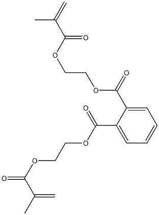 フタル酸ビス(2-メタクリロイルオキシエチル) 化学構造式