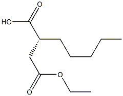 (2R)-Heptane-1,2-dicarboxylic acid 2-ethyl ester Struktur