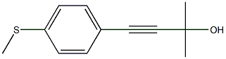 3-(4-メチルチオフェニル)-1,1-ジメチル-2-プロピン-1-オール 化学構造式
