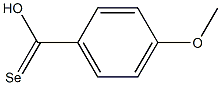 4-メトキシベンゼンカルボセレノ酸 化学構造式