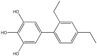 5-(2,4-Diethylphenyl)benzene-1,2,3-triol