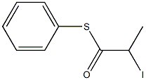 2-Iodopropanethioic acid S-phenyl ester,,结构式