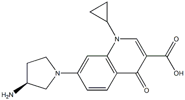 1-Cyclopropyl-7-[(3S)-3-amino-1-pyrrolidinyl]-1,4-dihydro-4-oxoquinoline-3-carboxylic acid