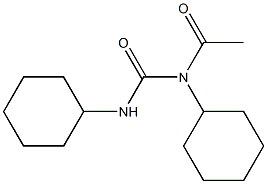 1,3-Dicyclohexyl-1-acetylurea 结构式