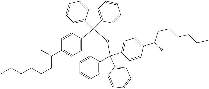 (-)-[(S)-1-Methylheptyl]trityl ether 结构式