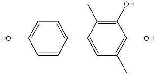 2,5-Dimethyl-1,1'-biphenyl-3,4,4'-triol Struktur