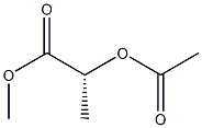[R,(+)]-2-(アセチルオキシ)プロピオン酸メチル 化学構造式