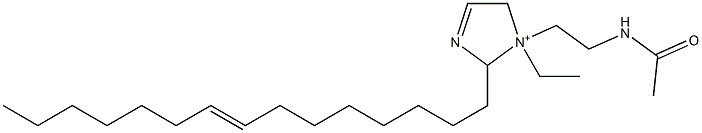 1-[2-(Acetylamino)ethyl]-1-ethyl-2-(8-pentadecenyl)-3-imidazoline-1-ium Struktur