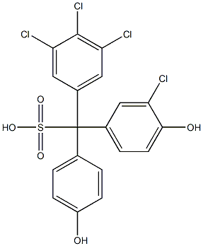  (3-Chloro-4-hydroxyphenyl)(3,4,5-trichlorophenyl)(4-hydroxyphenyl)methanesulfonic acid