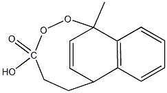 1,4-Dihydro-4-methyl-1,4-peroxynaphthalene-1-propionic acid,,结构式